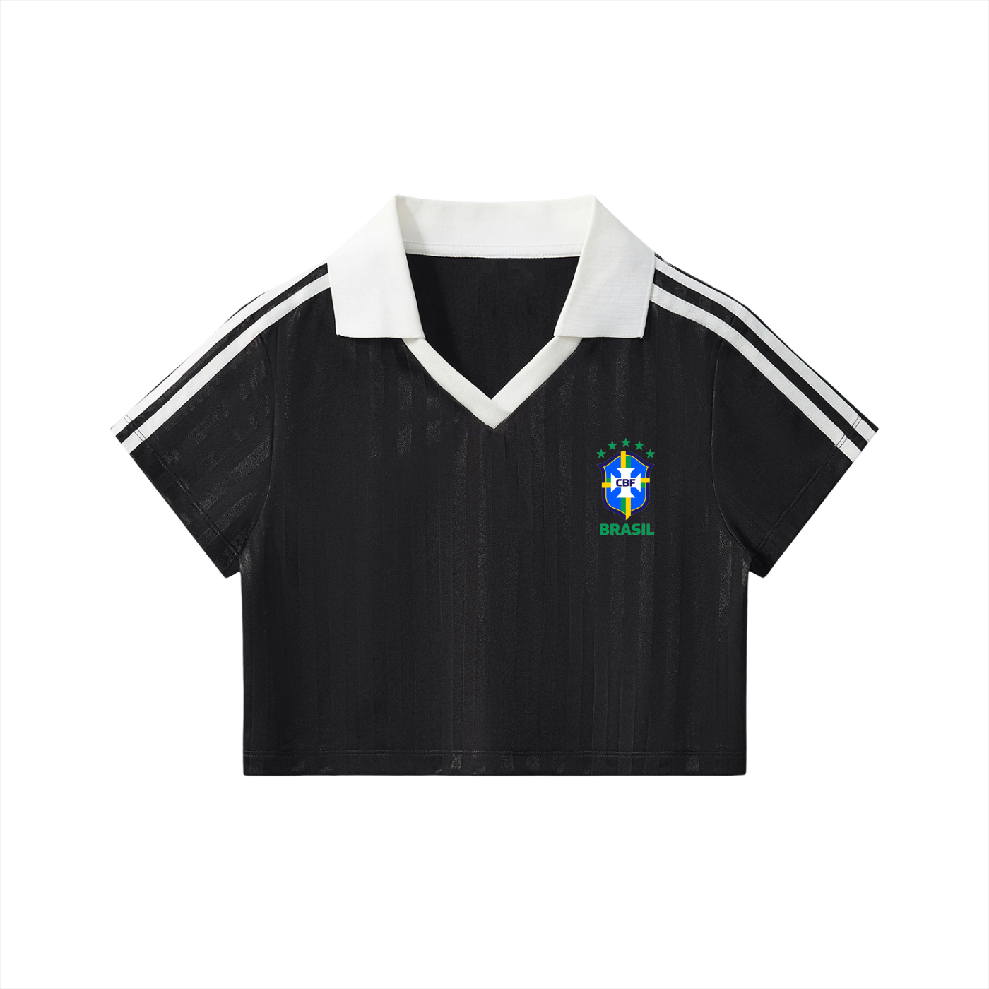 Brazil Striped Cropped Jersey