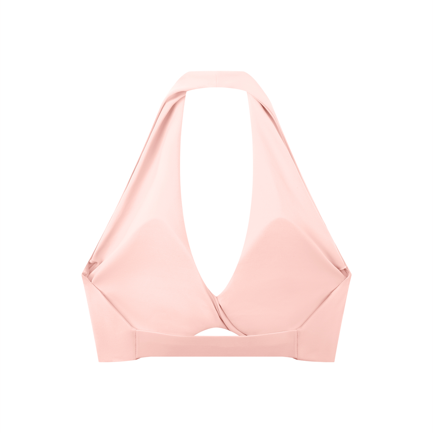 Pleated Halter Sports Bra