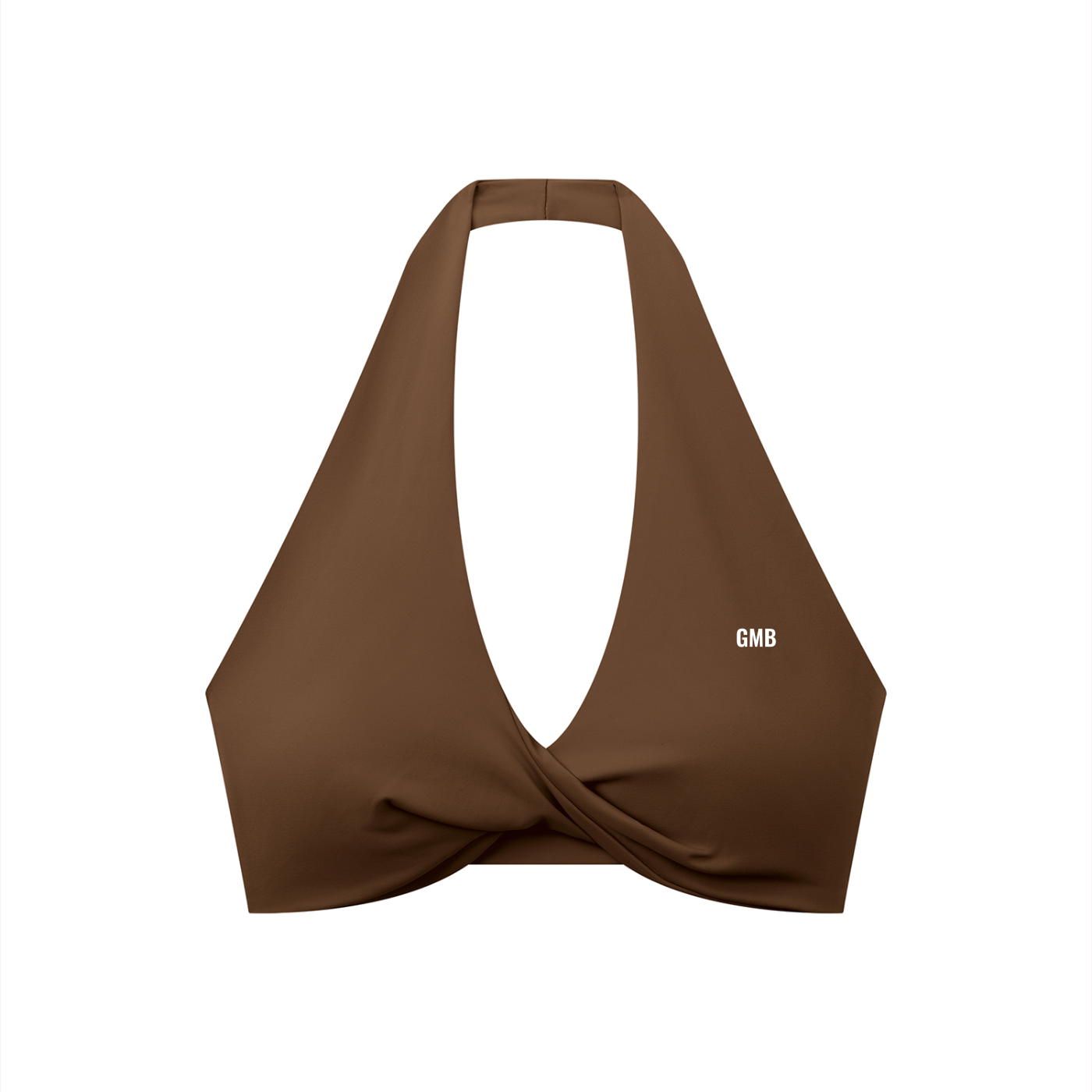 Pleated Halter Sports Bra