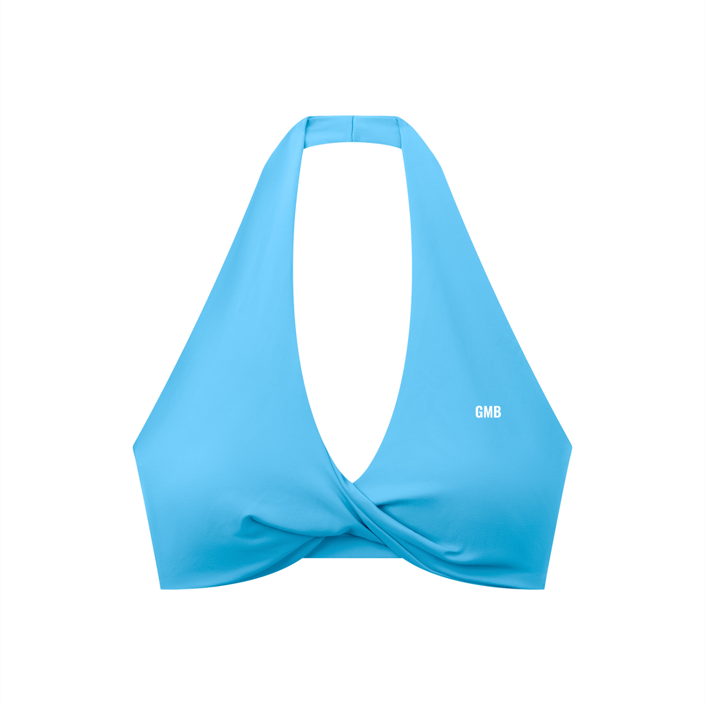 Pleated Halter Sports Bra