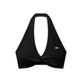Pleated Halter Sports Bra