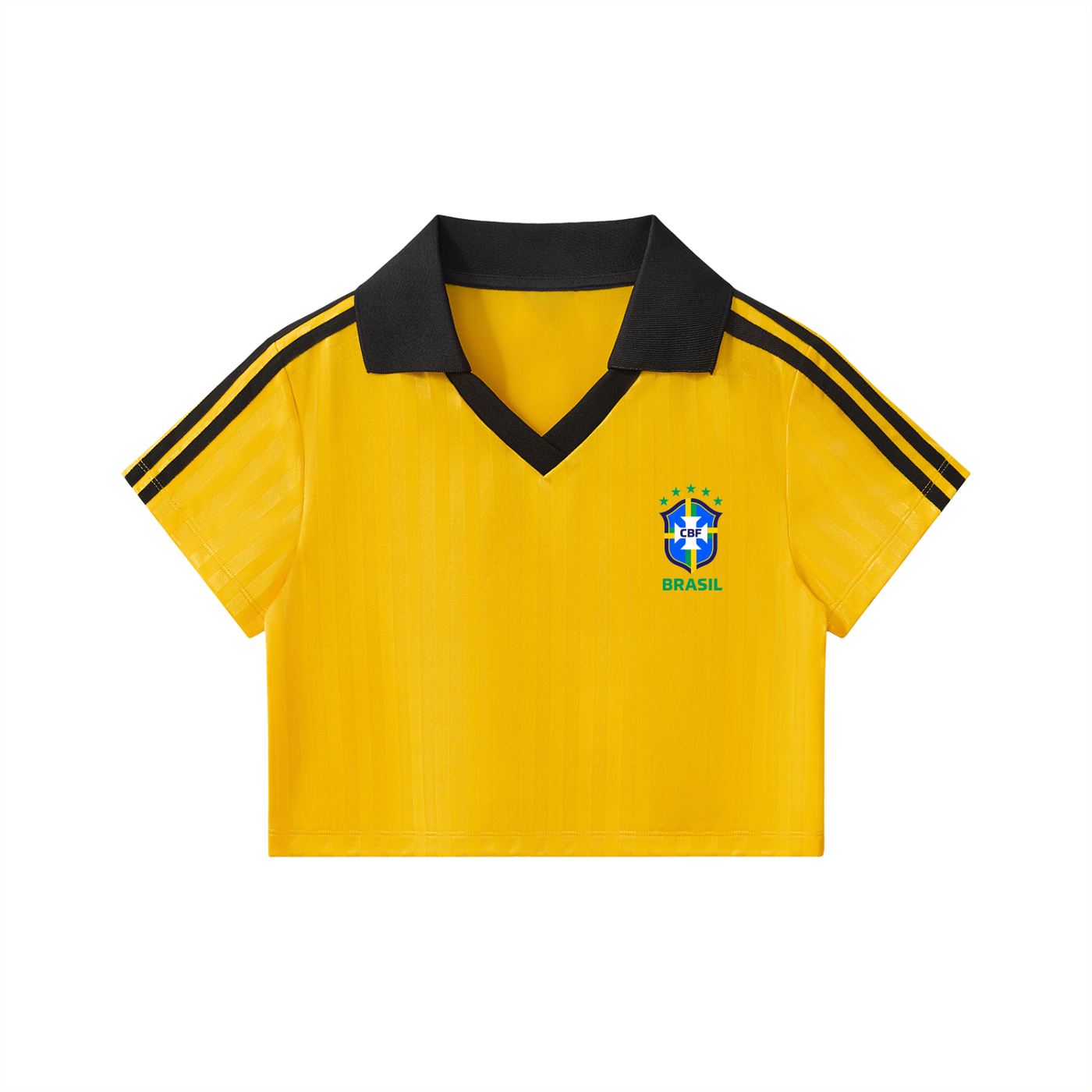 Brazil Striped Cropped Jersey