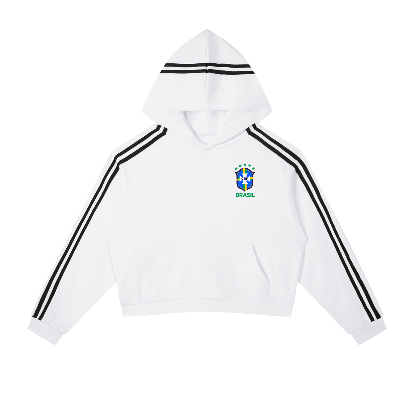 Brazil Cropped Hoodie