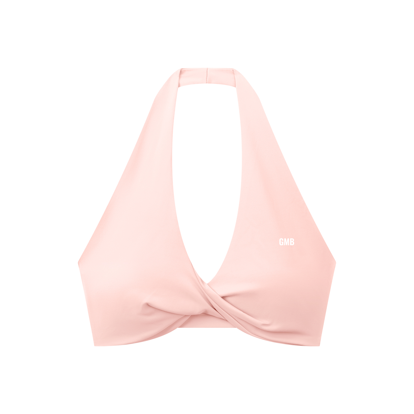 Pleated Halter Sports Bra