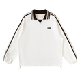 Striped Collar Sweatshirt