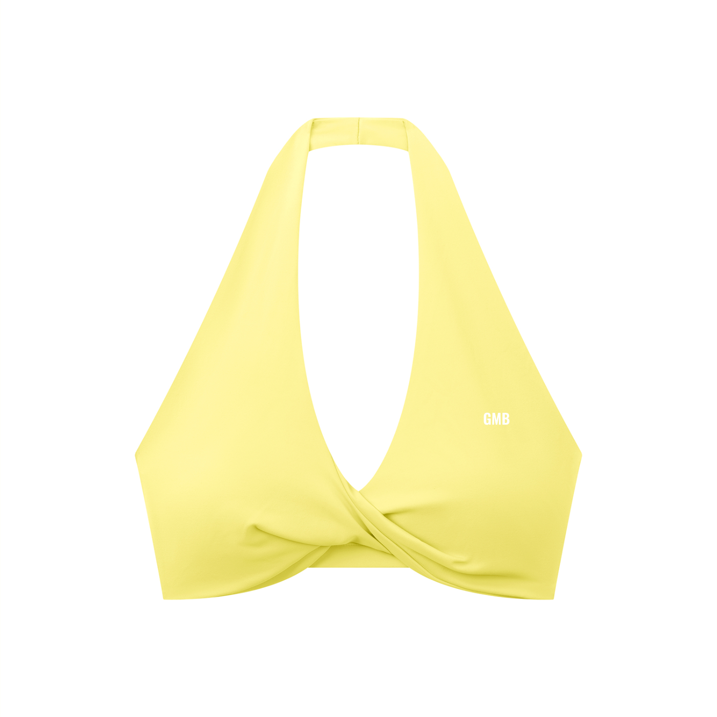 Pleated Halter Sports Bra