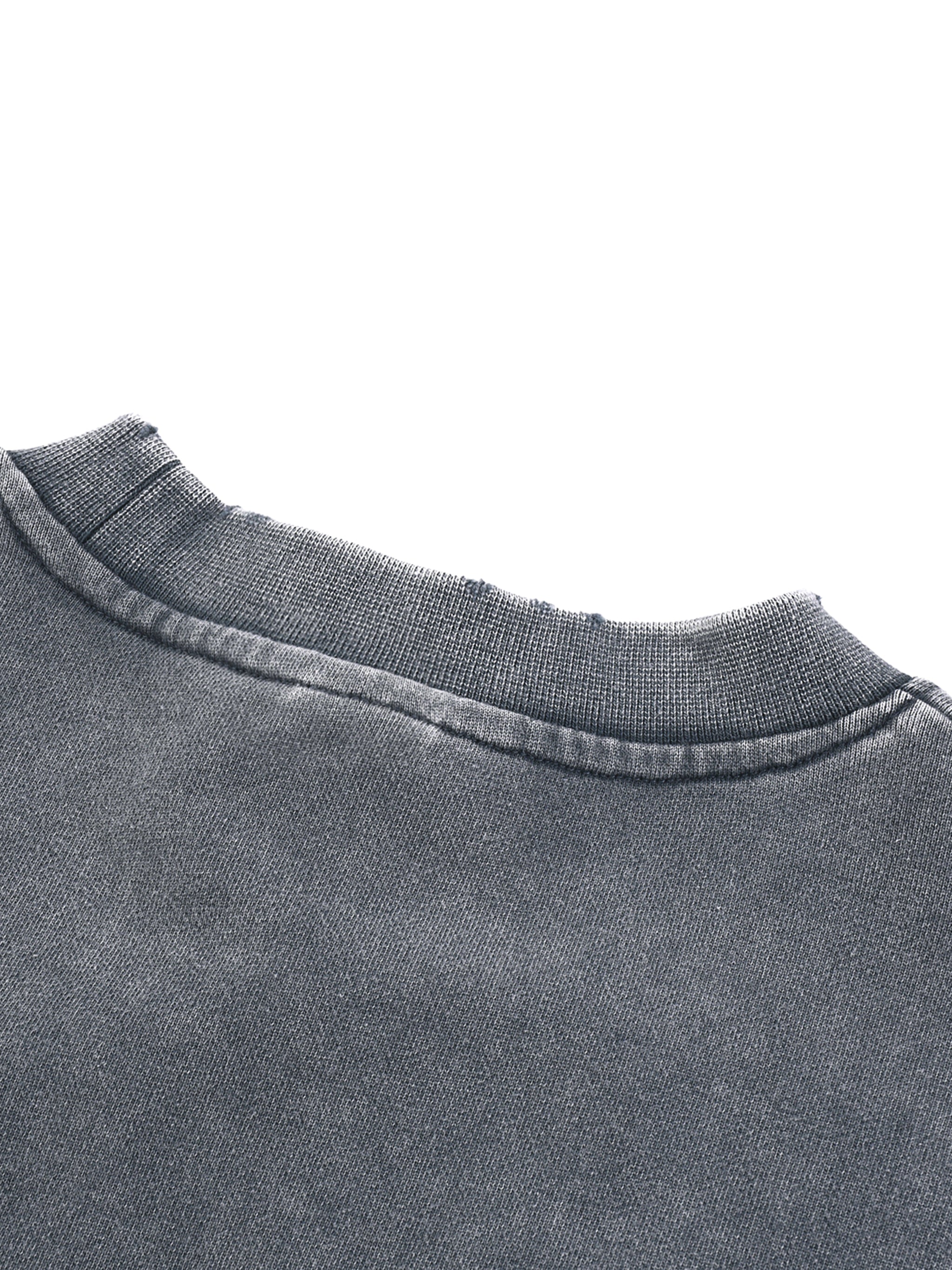 Snow Washed Cropped Sweatshirt