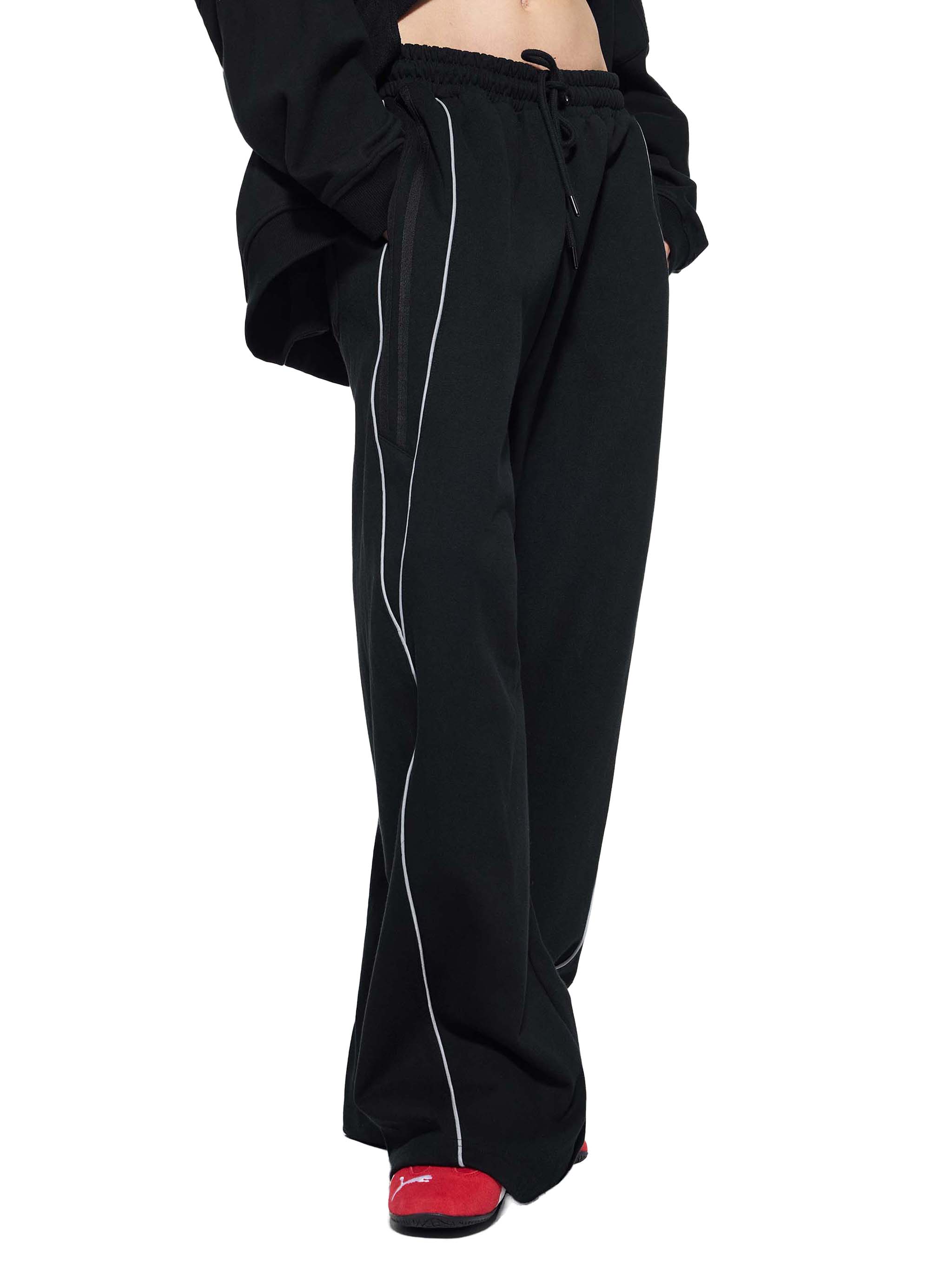 Striped Straight Leg Sweatpants