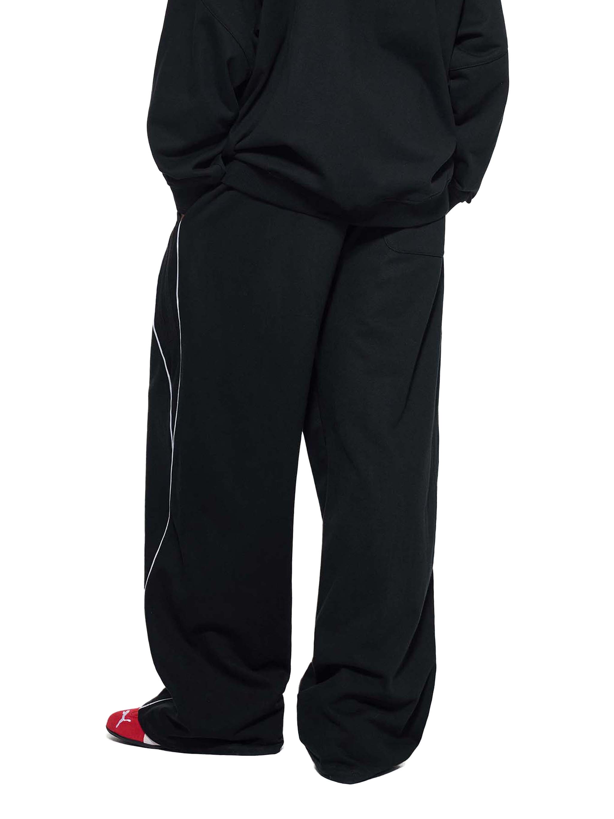 Striped Straight Leg Sweatpants