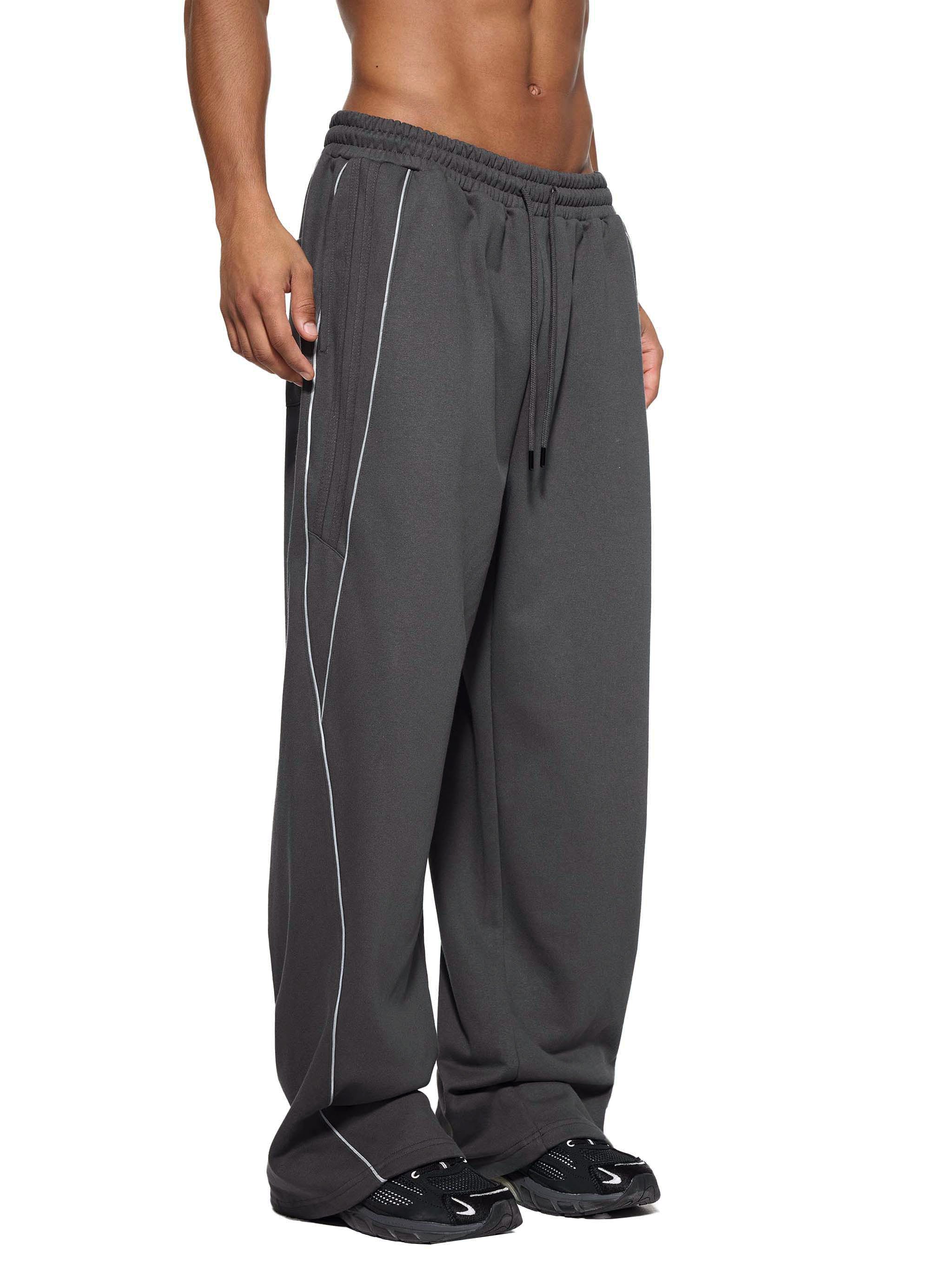 Striped Straight Leg Sweatpants