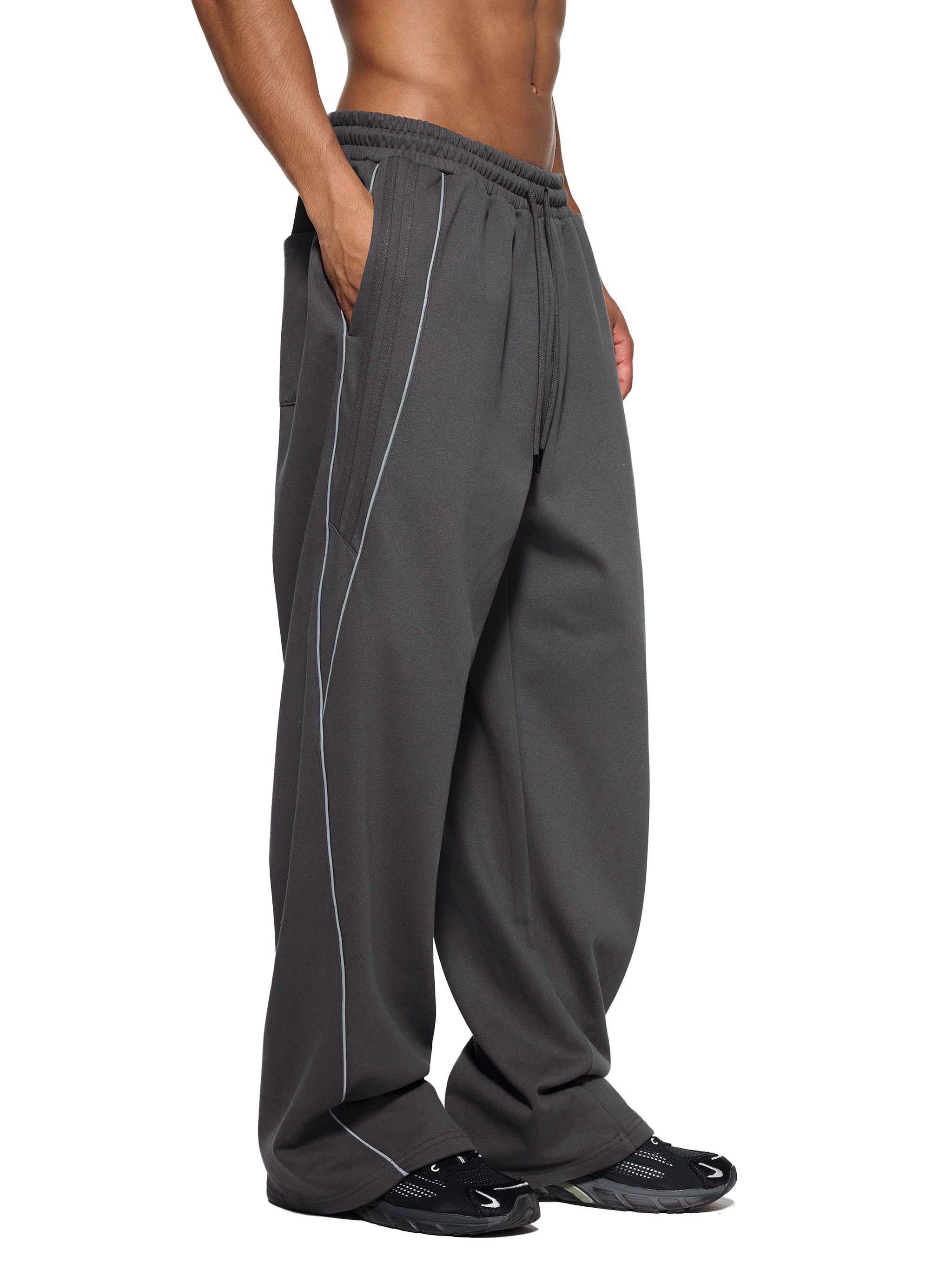 Striped Straight Leg Sweatpants