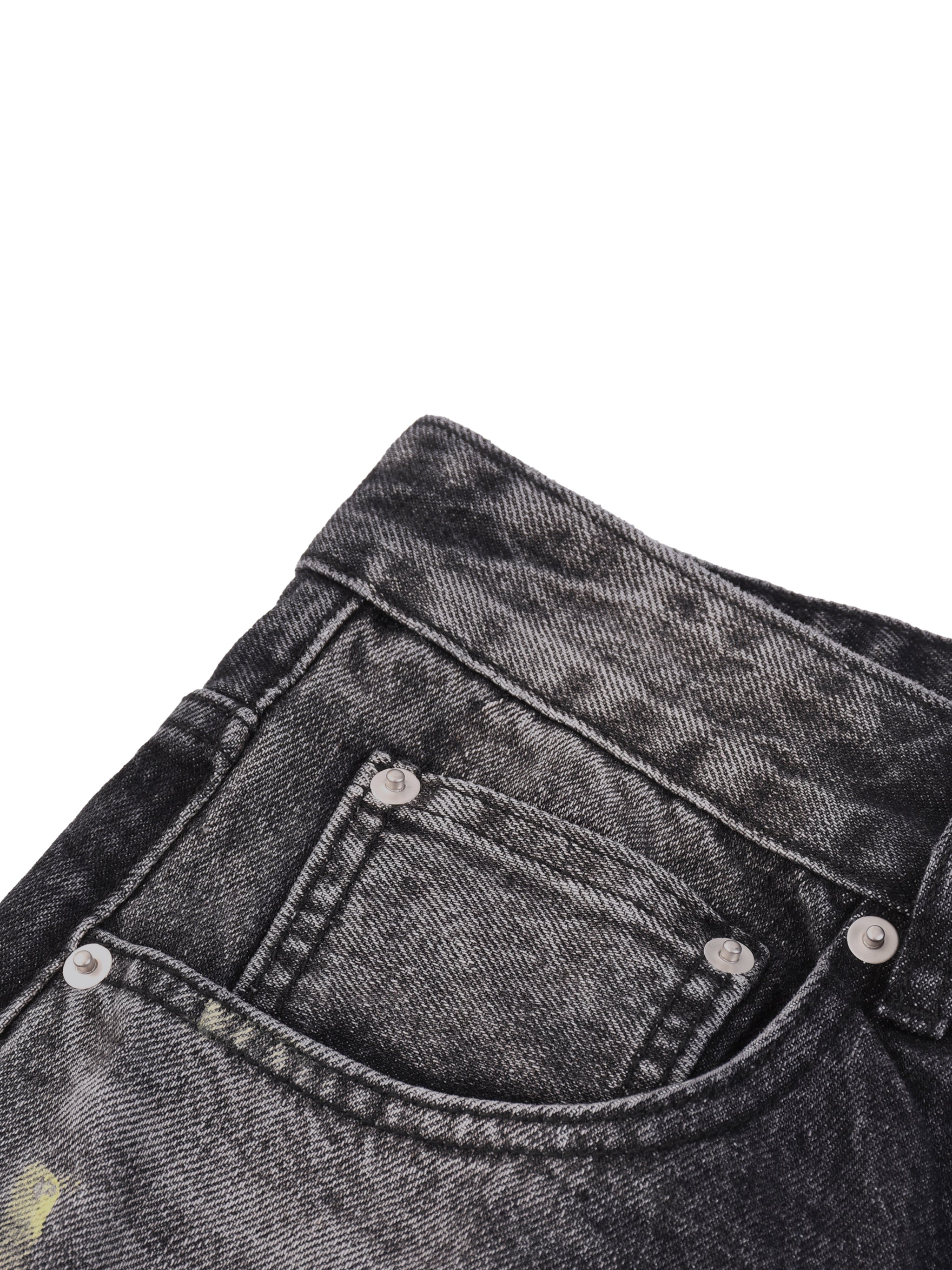 Vintage Wash Wide Leg Denim Shorts